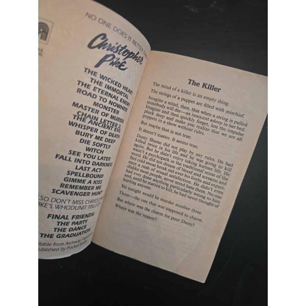 The Wicked Heart by Christopher Pike Vintage Horror Paperback Book - Picture 5 of 6